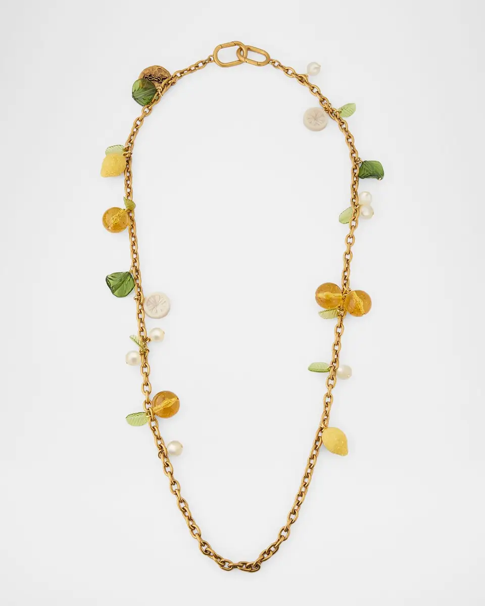 Saint Laurent Resin Orange Charms Bag Chain | Thumbnail 4 Saint Laurent Resin Orange Charms Bag Chain | Thumbnail 4