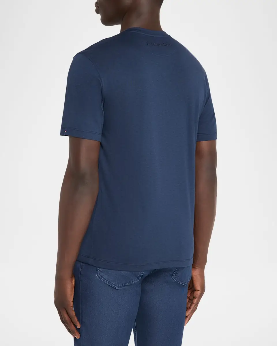 Stefano Ricci Men's Tonal Logo Crewneck T-Shirt | Thumbnail 2 Stefano Ricci Men's Tonal Logo Crewneck T-Shirt | Thumbnail 2
