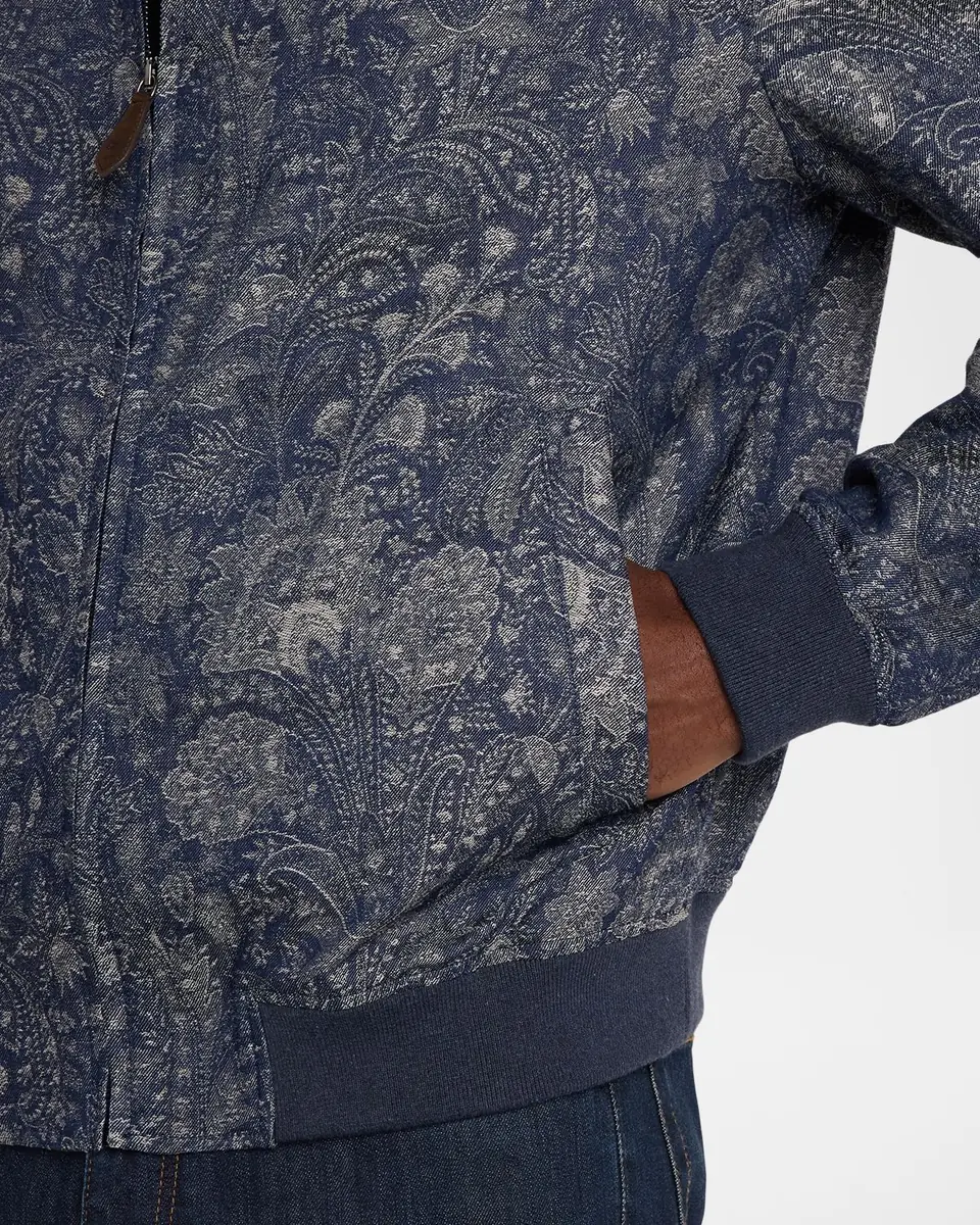 Etro Men's Paisely Jacquard Bomber Jacket | Thumbnail 4