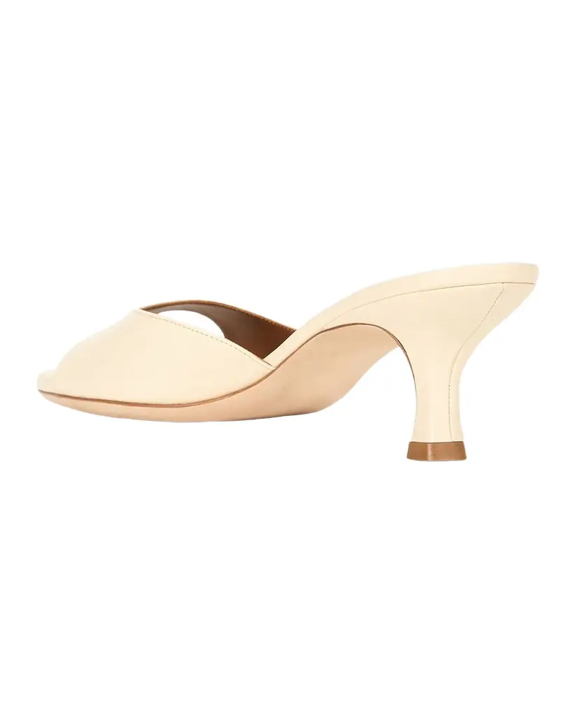 STAUD 60mm Brigitte Leather Kitten-Heel Mules | Image 1 STAUD 60mm Brigitte Leather Kitten-Heel Mules | Image 1