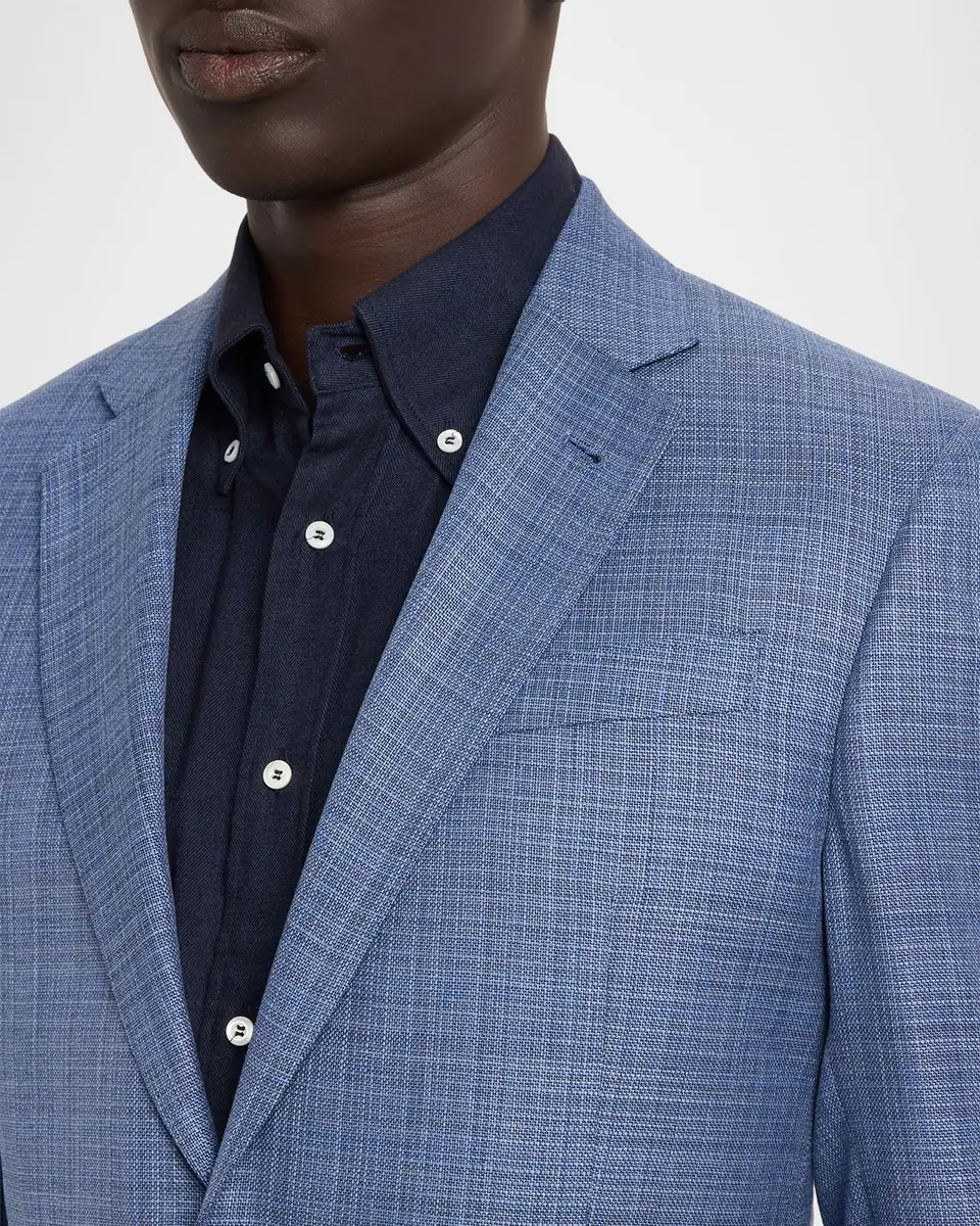 Emporio Armani Men's Wool G Line Blurred Plaid Sport Coat | Thumbnail 5 Emporio Armani Men's Wool G Line Blurred Plaid Sport Coat | Thumbnail 5