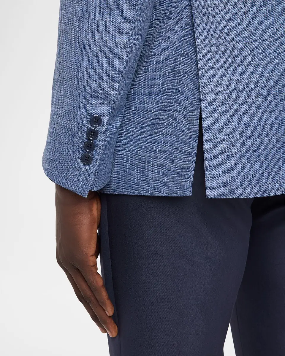Emporio Armani Men's Wool G Line Blurred Plaid Sport Coat | Thumbnail 8 Emporio Armani Men's Wool G Line Blurred Plaid Sport Coat | Thumbnail 8