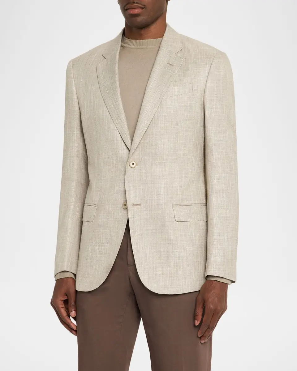Emporio Armani Men's Bamboo Viscose Sport Coat | Thumbnail 4 Emporio Armani Men's Bamboo Viscose Sport Coat | Thumbnail 4