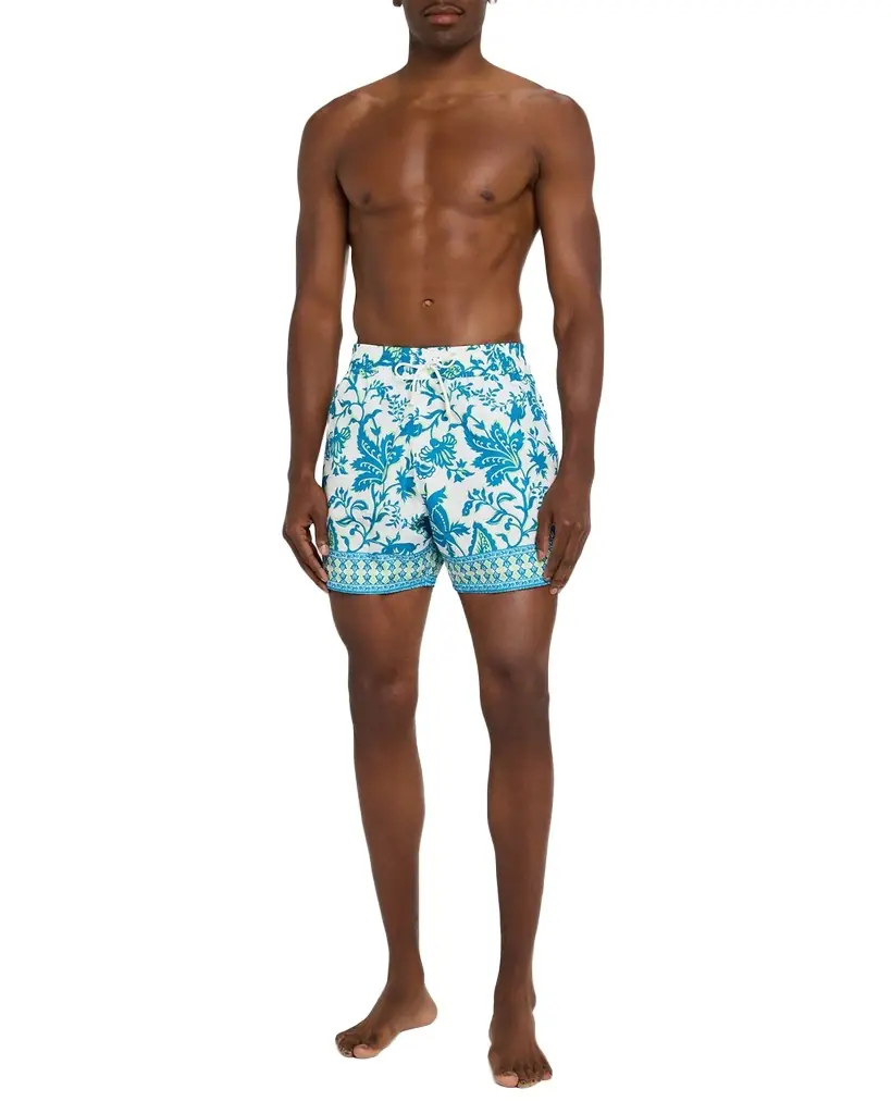 Etro Men's Floral Roma-Fit Swim Trunks | Image 1 Etro Men's Floral Roma-Fit Swim Trunks | Image 1