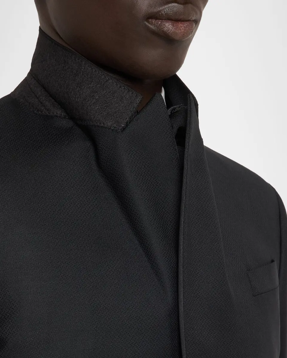 Emporio Armani Men's G Line Jacquard Wool Satin-Trim Two-Piece Suit | Thumbnail 8