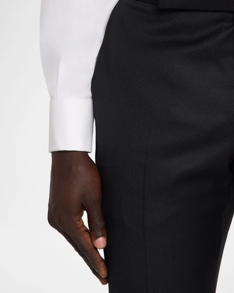 Emporio Armani Men's G Line Jacquard Wool Satin-Trim Two-Piece Suit | Thumbnail 10