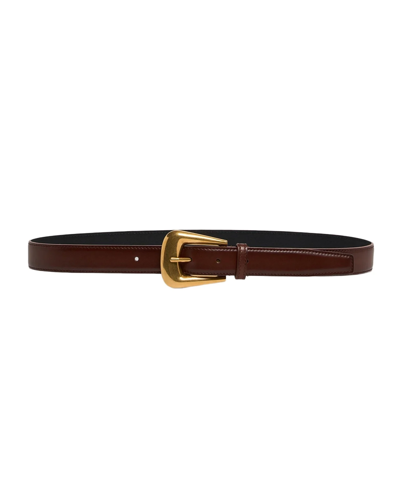 Folk Buckle Belt in Calfskin Leather Folk Buckle Belt in Calfskin Leather