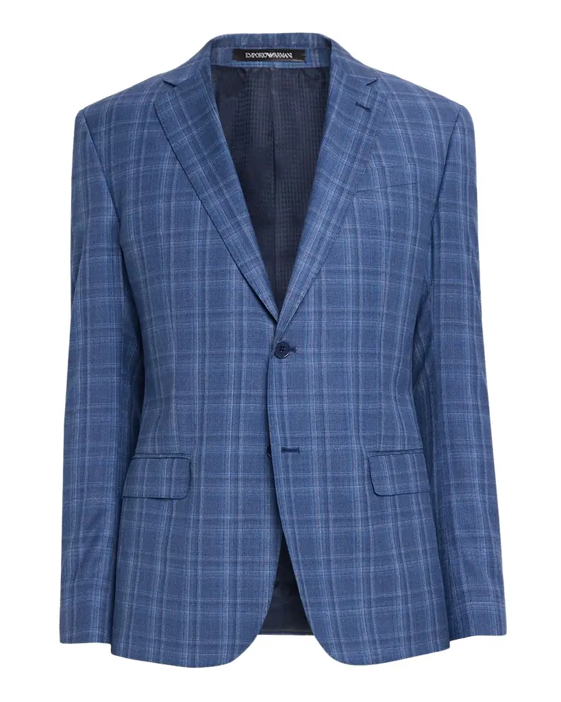 Emporio Armani Men's Plaid G Line Sport Coat | Image 1 Emporio Armani Men's Plaid G Line Sport Coat | Image 1