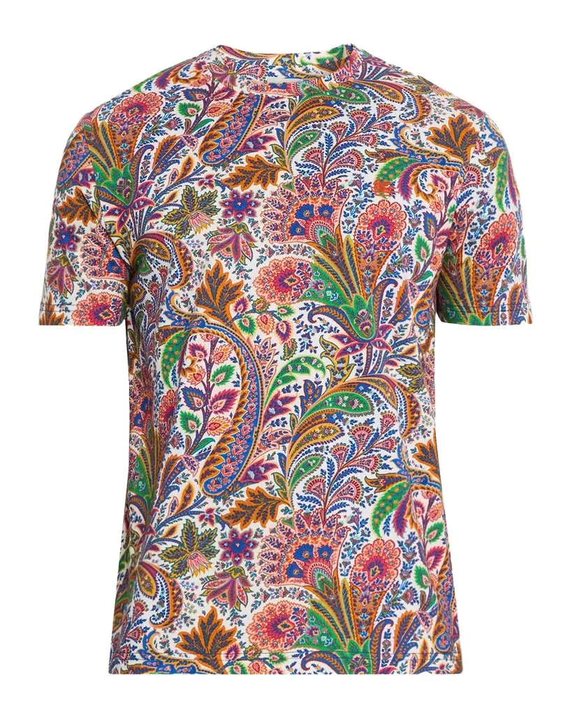 Etro Men's Floral-Print Roma T-Shirt | Image 1 Etro Men's Floral-Print Roma T-Shirt | Image 1