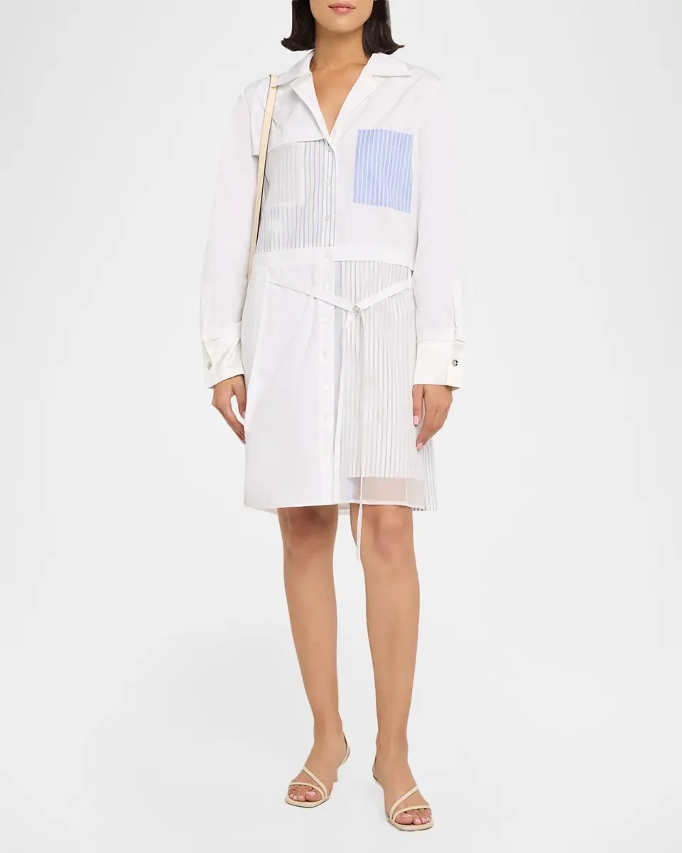 Jason Wu Collection Patchwork Cotton Shirtdress | Thumbnail 2 Jason Wu Collection Patchwork Cotton Shirtdress | Thumbnail 2