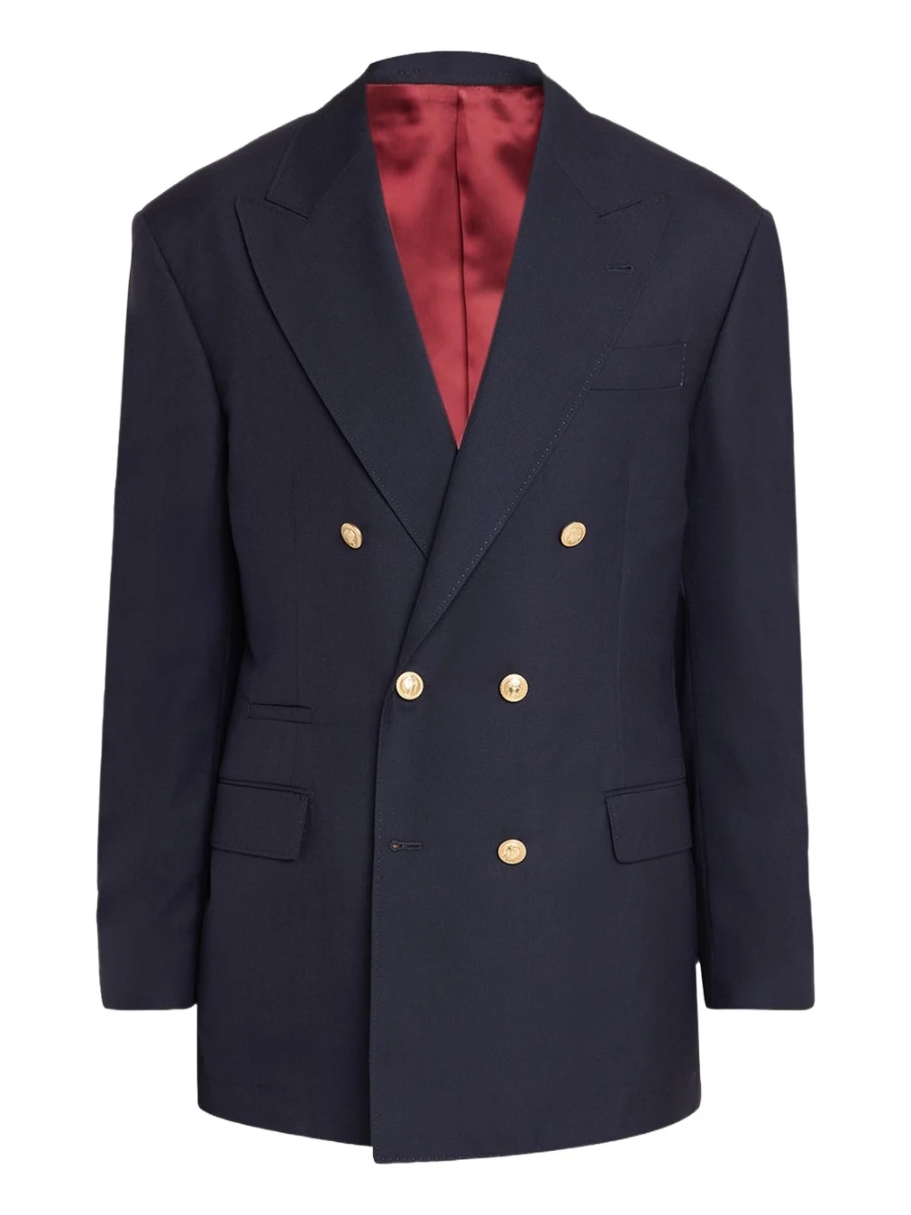 Men's Virgin Wool Double-Breasted Jacket Men's Virgin Wool Double-Breasted Jacket
