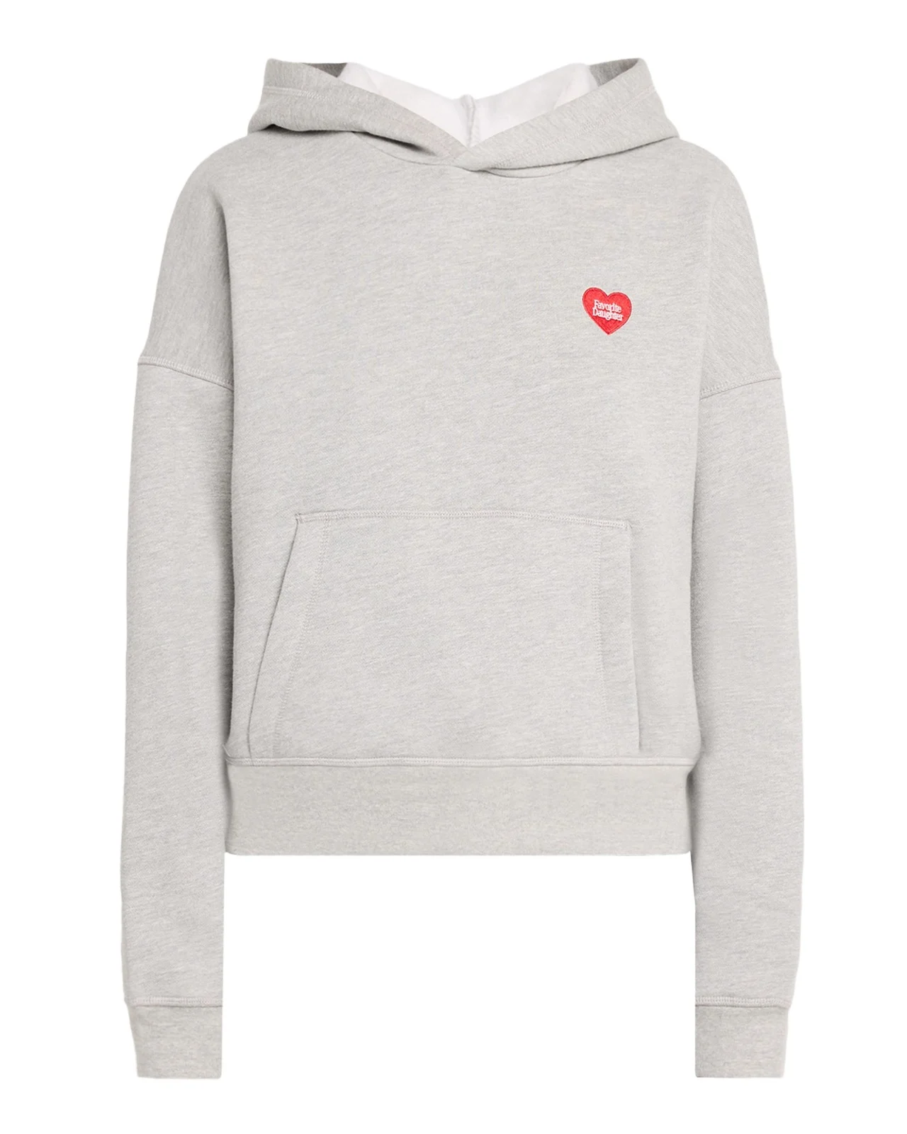 Favorite Daughter Logo Heart Embroidered Hoodie