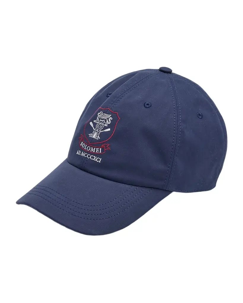 Men's Cotton and Nylon 6-Panel Tennis Logo Baseball Cap Men's Cotton and Nylon 6-Panel Tennis Logo Baseball Cap
