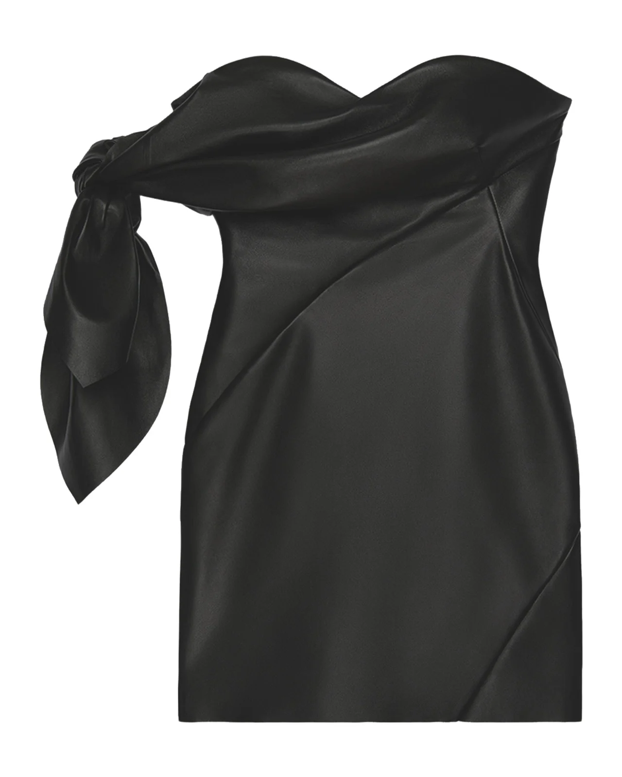 Givenchy Off-The-Shoulder Bow Bustier Mini Dress