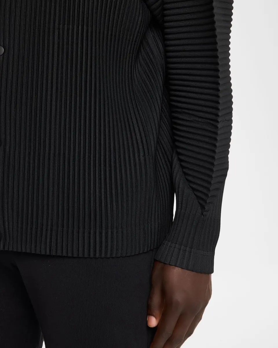 Homme Plissé Issey Miyake Men's Basics Pleated Cardigan | Thumbnail 4