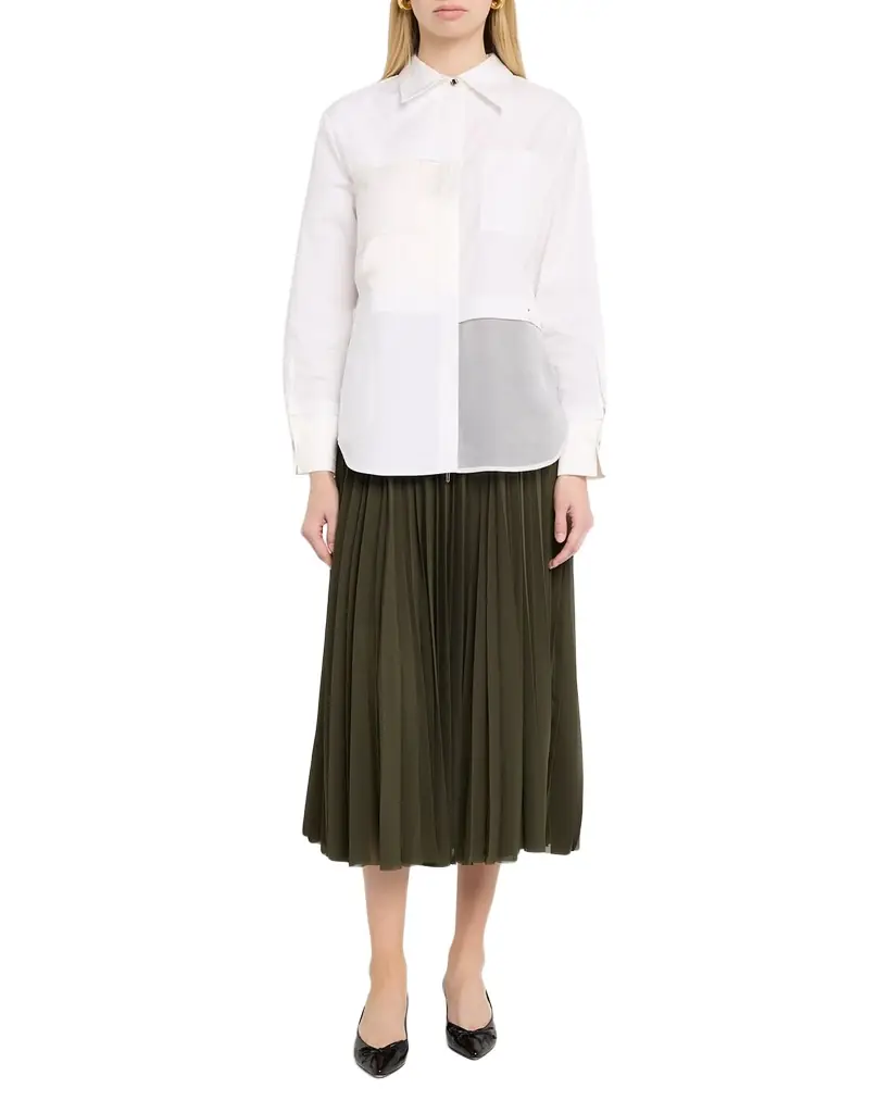 Jason Wu Collection Pleated Chiffon Midi Skirt | Image 1 Jason Wu Collection Pleated Chiffon Midi Skirt | Image 1