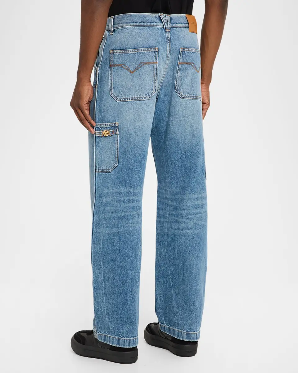 Versace Men's Straight-Leg Carpenter Jeans | Thumbnail 2 Versace Men's Straight-Leg Carpenter Jeans | Thumbnail 2