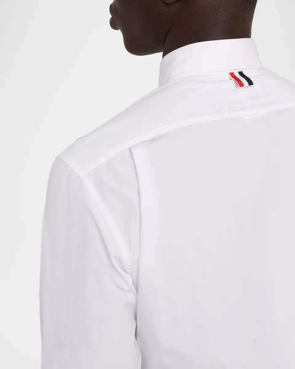 Thom Browne Men's Classic Fit Poplin Button-Down Shirt | Thumbnail 5