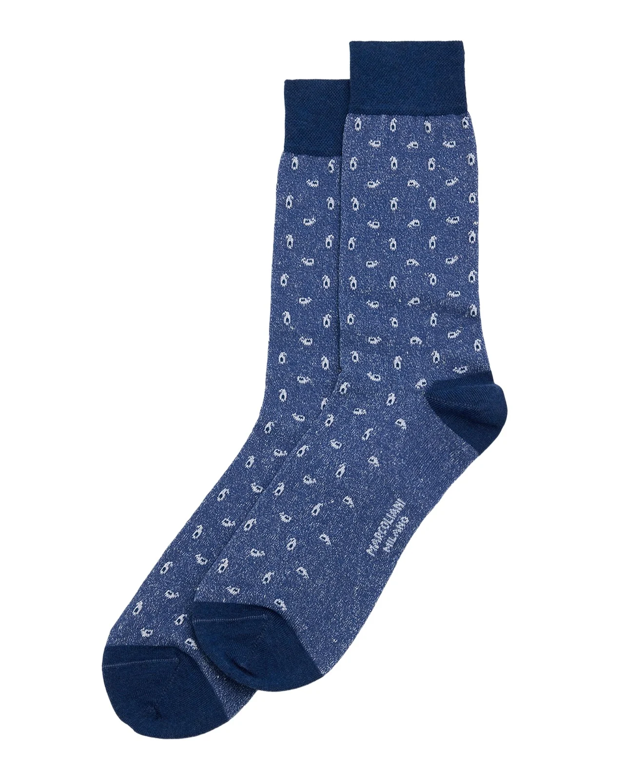 Marcoliani Men's Paisley-Print Crew Socks