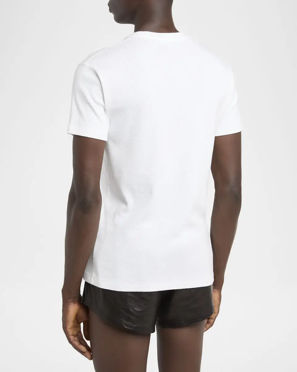 TOM FORD Men's Perforated Ribbed T-Shirt | Thumbnail 2