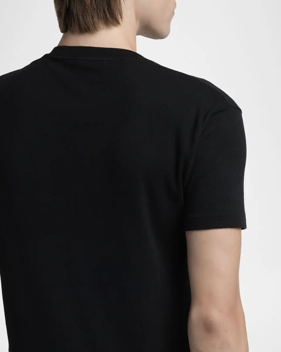 TOM FORD Men's Perforated Ribbed T-Shirt | Thumbnail 8