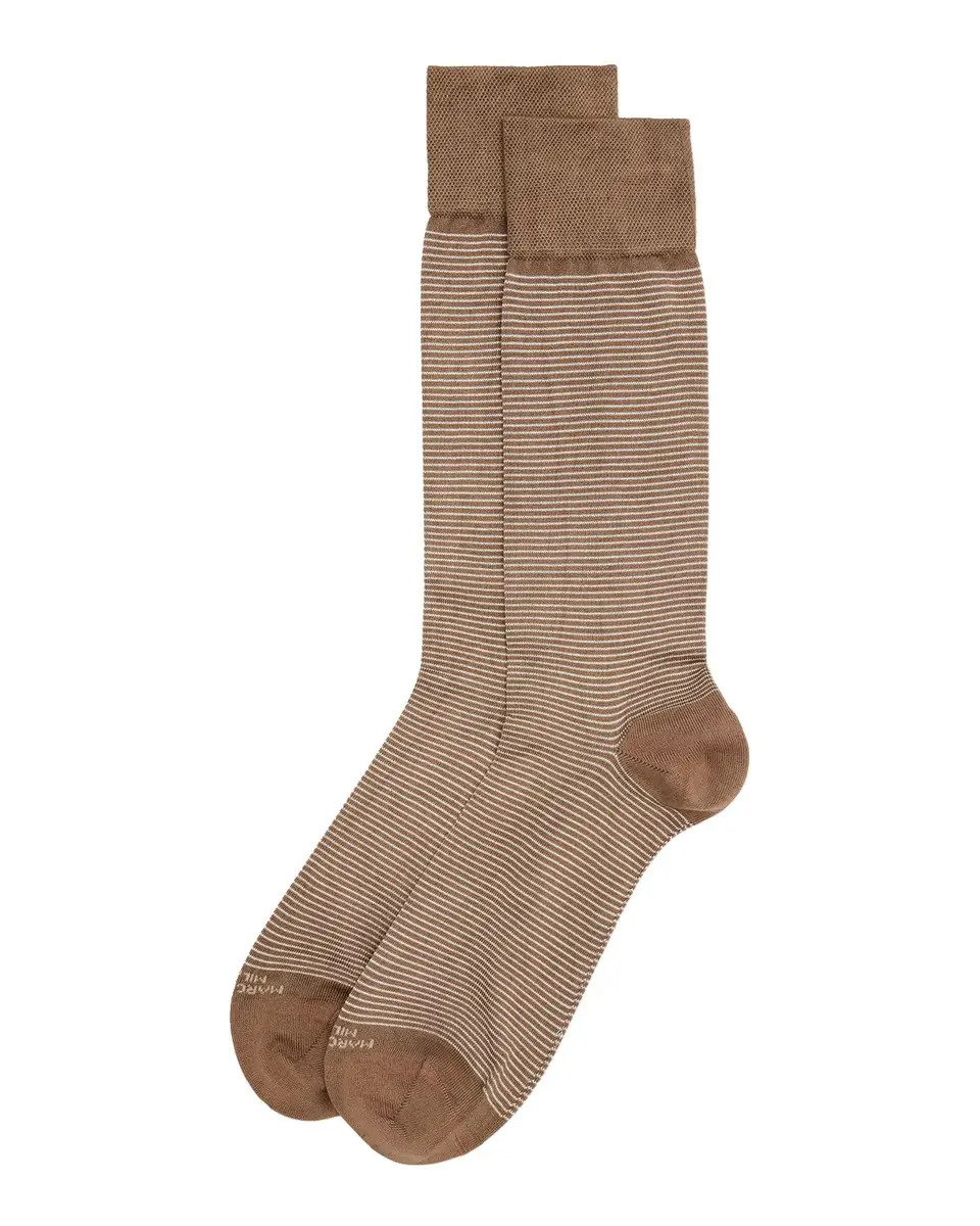 Marcoliani Men's Chic Fine Stripe Crew Socks | Thumbnail 3 Marcoliani Men's Chic Fine Stripe Crew Socks | Thumbnail 3