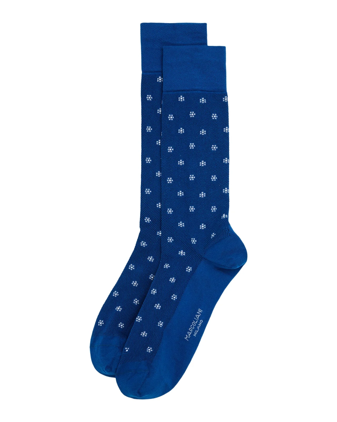 Marcoliani Men's Micro-Floral Crew Socks