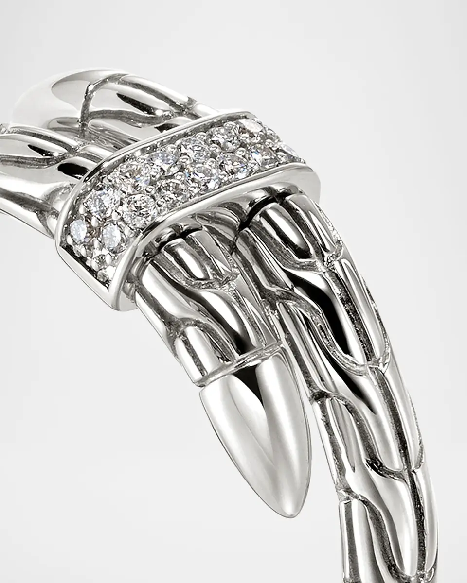 John Hardy Sterling Silver Diamond Pave Spear Ring | Thumbnail 7 John Hardy Sterling Silver Diamond Pave Spear Ring | Thumbnail 7