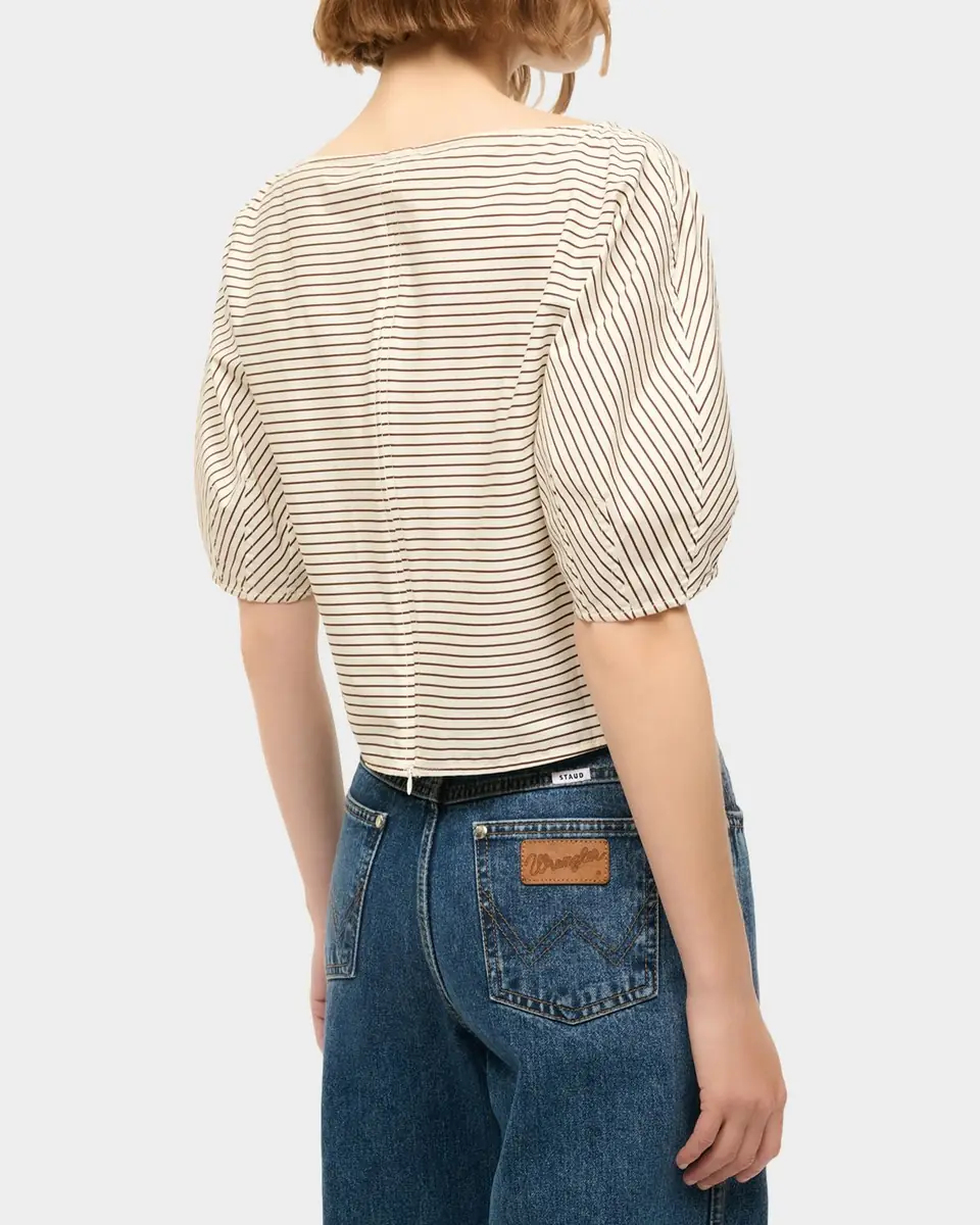 Staud Didi Striped Puff-Sleeve Top | Thumbnail 3 Staud Didi Striped Puff-Sleeve Top | Thumbnail 3