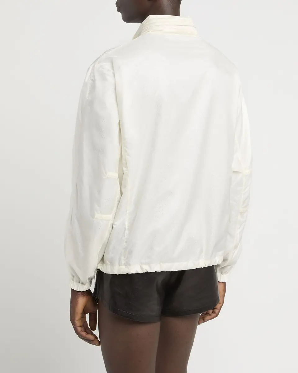 Tom Ford Men's Sheer Nylon Half-Zip Hoodie | Thumbnail 2 Tom Ford Men's Sheer Nylon Half-Zip Hoodie | Thumbnail 2