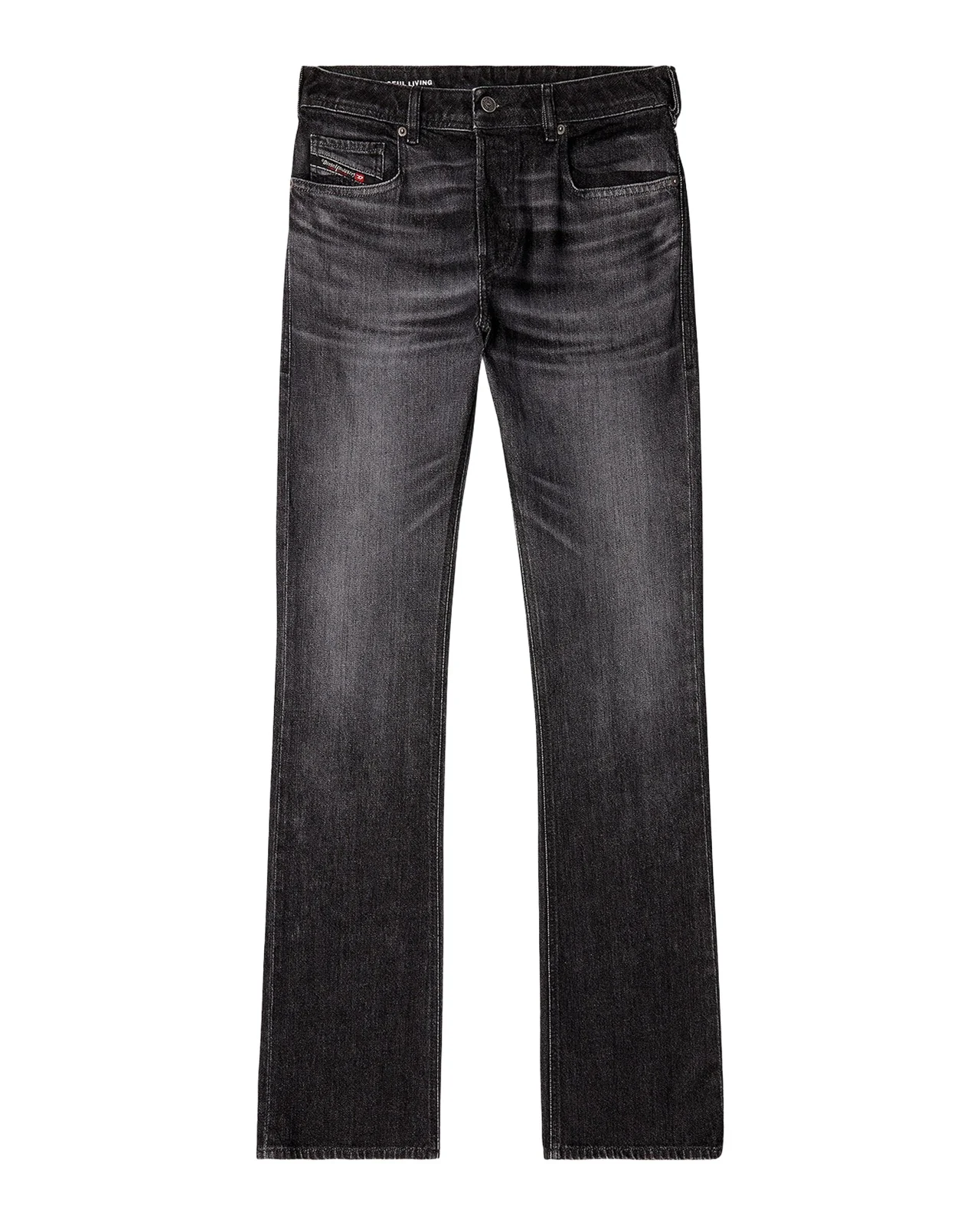 Men's D-2007 Straight-Leg Black Denim Jeans