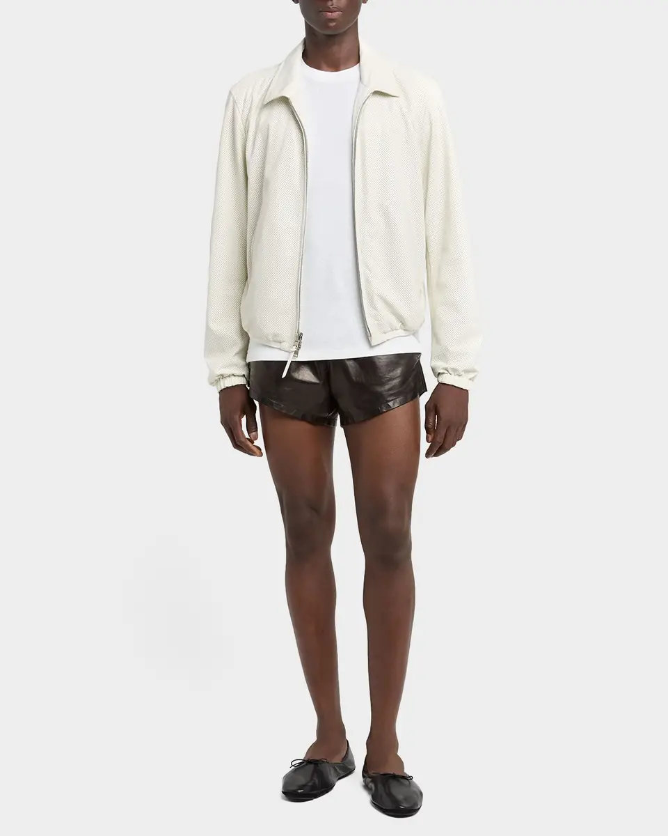 Tom Ford Men's Nappa Leather Mini Pull-On Shorts | Thumbnail 2 Tom Ford Men's Nappa Leather Mini Pull-On Shorts | Thumbnail 2