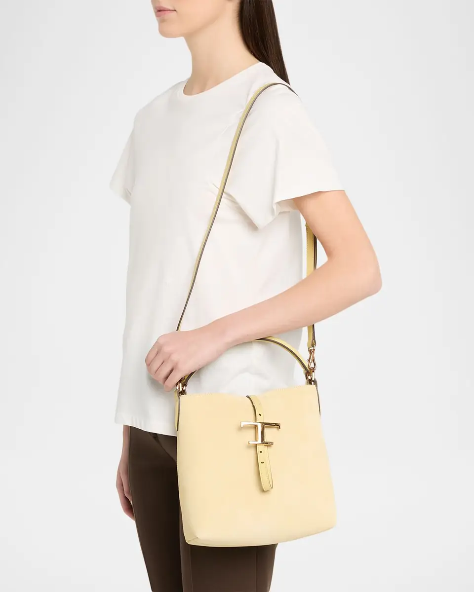 Tod's Small T Timeless Suede Shopping Bag | Thumbnail 2 Tod's Small T Timeless Suede Shopping Bag | Thumbnail 2