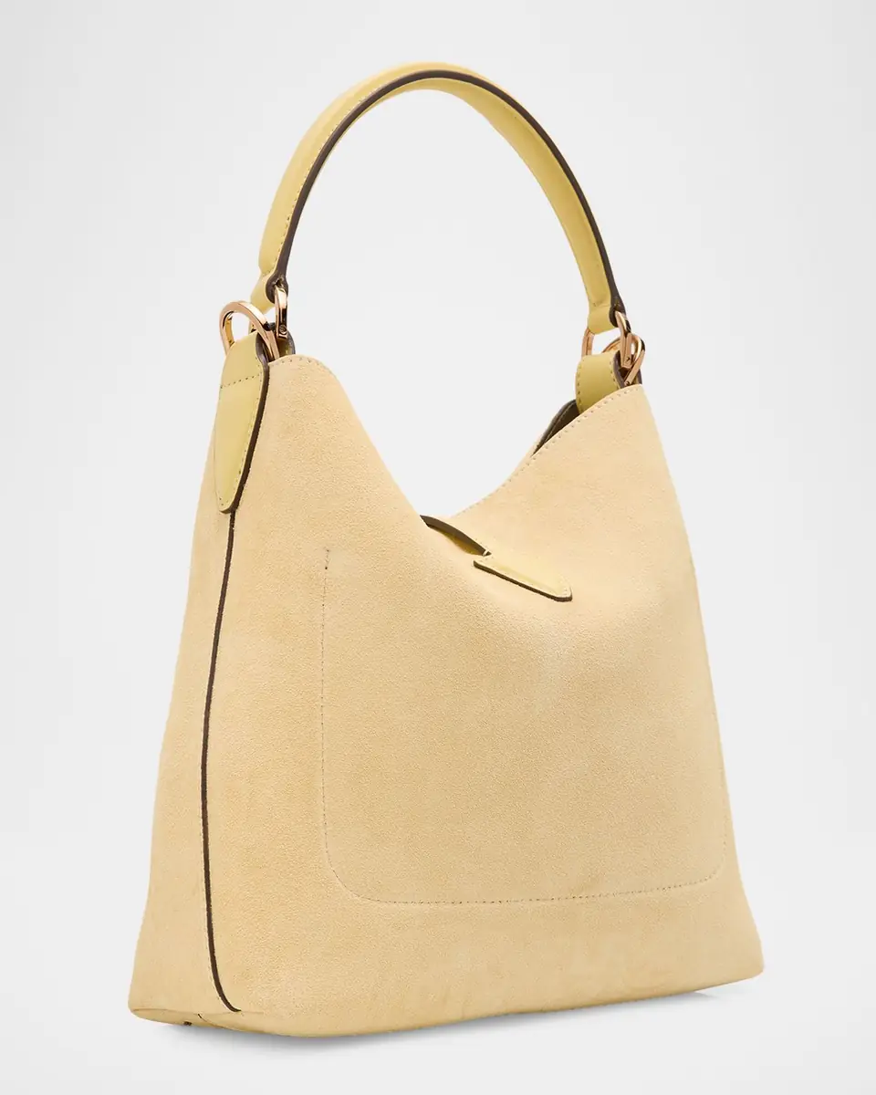 Tod's Small T Timeless Suede Shopping Bag | Thumbnail 3 Tod's Small T Timeless Suede Shopping Bag | Thumbnail 3