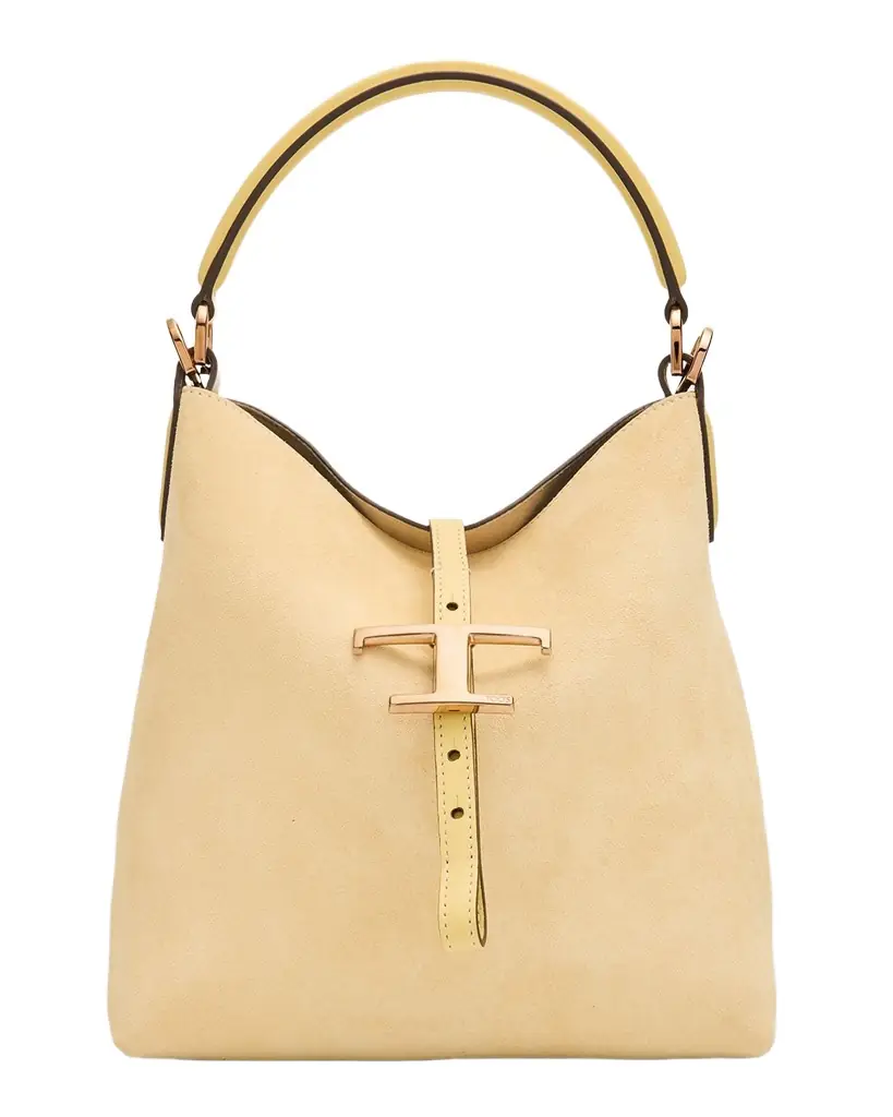 Small T Timeless Suede Shopping Bag Small T Timeless Suede Shopping Bag