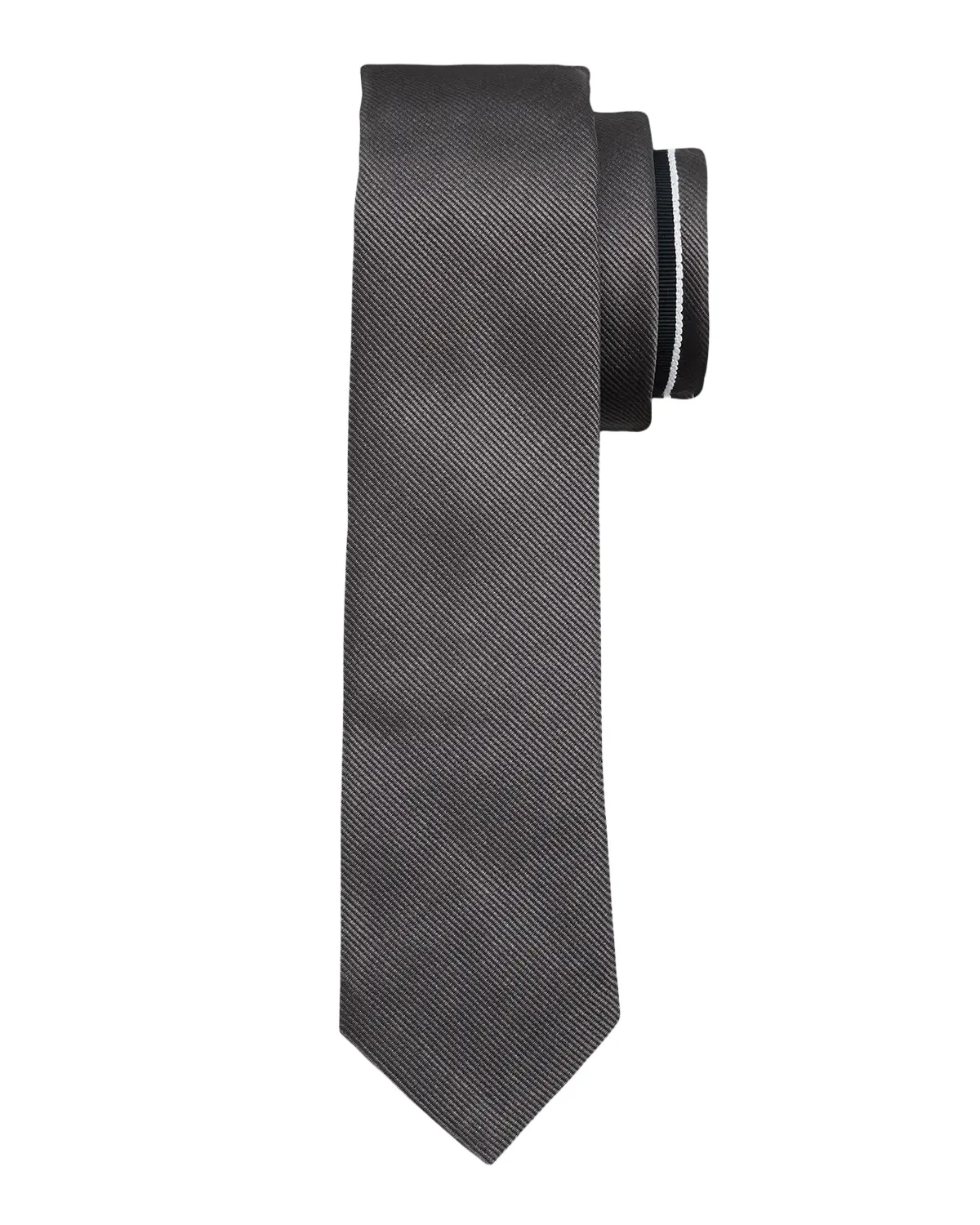 Thom Browne Men's Signature Grosgrain-Trim Silk Tie
