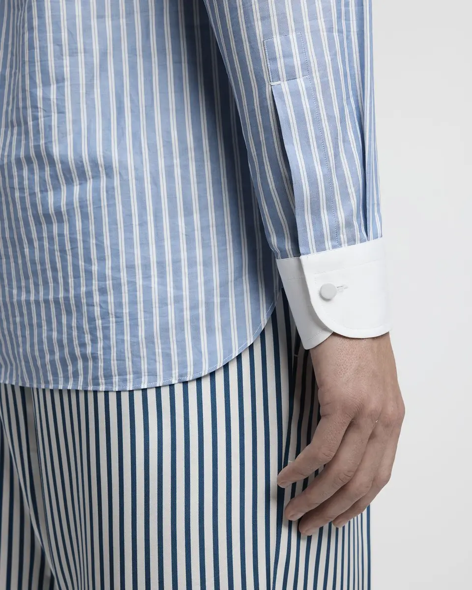 TOM FORD Men's Wide Stripe Classic-Fit Shirt | Thumbnail 3 TOM FORD Men's Wide Stripe Classic-Fit Shirt | Thumbnail 3