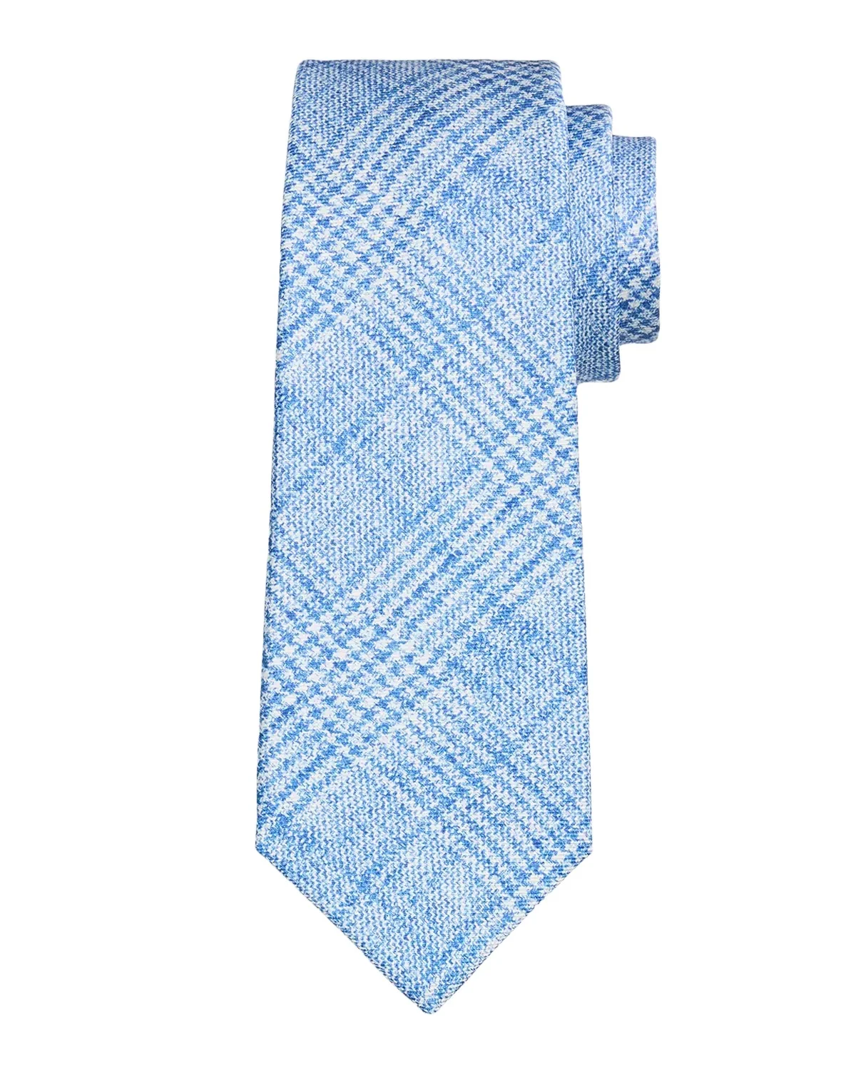 Kiton Men's Glen Plaid Silk Tie