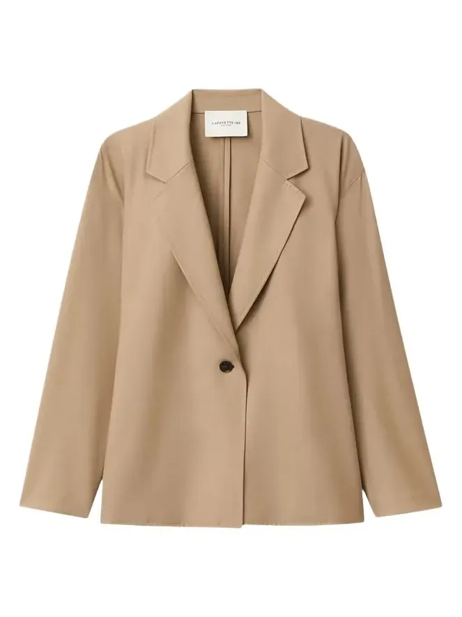 Belted Single-Button Blazer Belted Single-Button Blazer