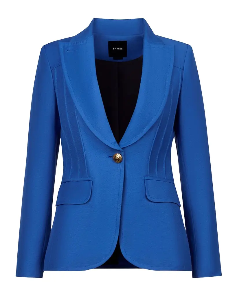 Smythe Single-Breasted Pintuck Blazer | Image 1 Smythe Single-Breasted Pintuck Blazer | Image 1