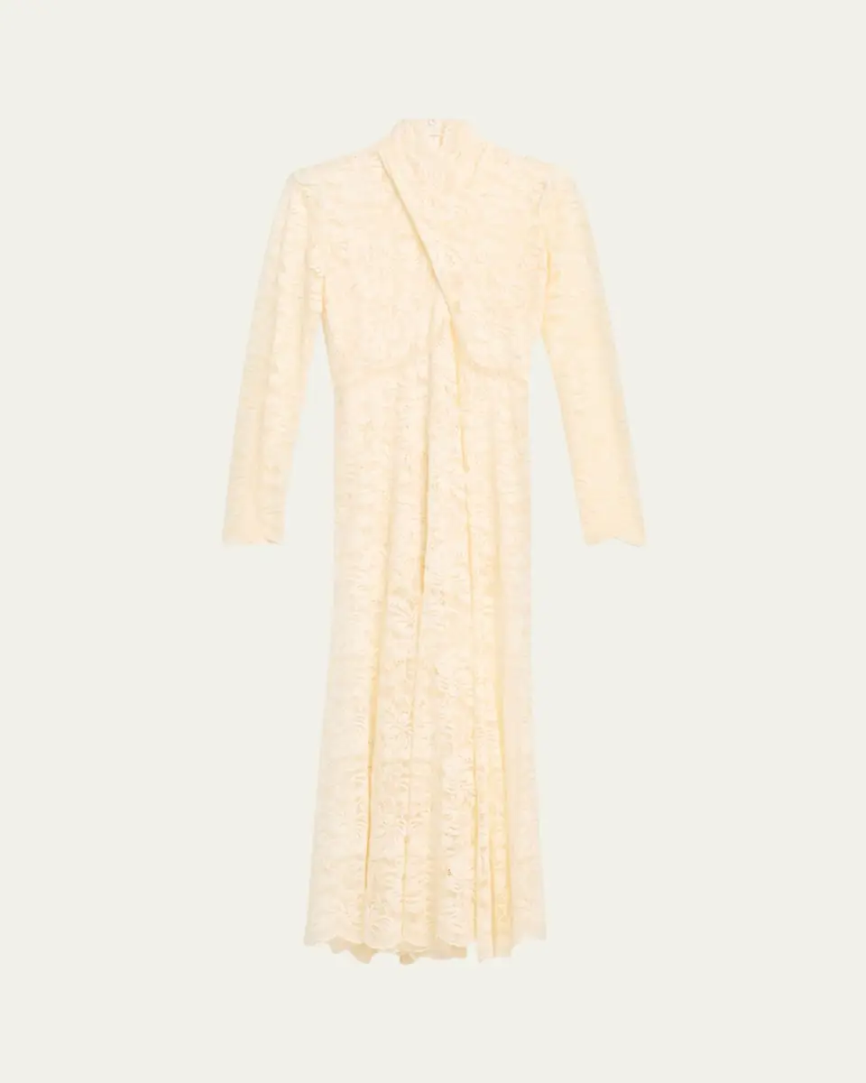 Rabanne Layered Lace Maxi Dress | Thumbnail 5