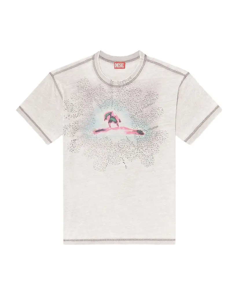 Diesel Men's K-SS-t-norm-v6 Jersey T-Shirt | Image 1 Diesel Men's K-SS-t-norm-v6 Jersey T-Shirt | Image 1