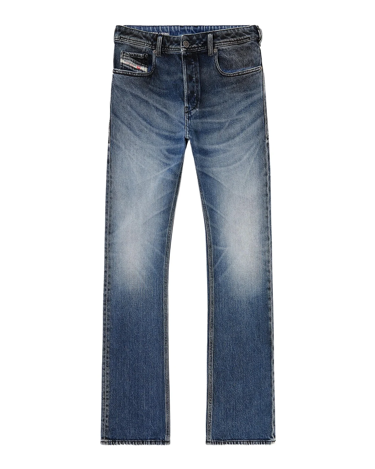 Men's D-2007 Straight Leg Medium-Wash Denim Jeans