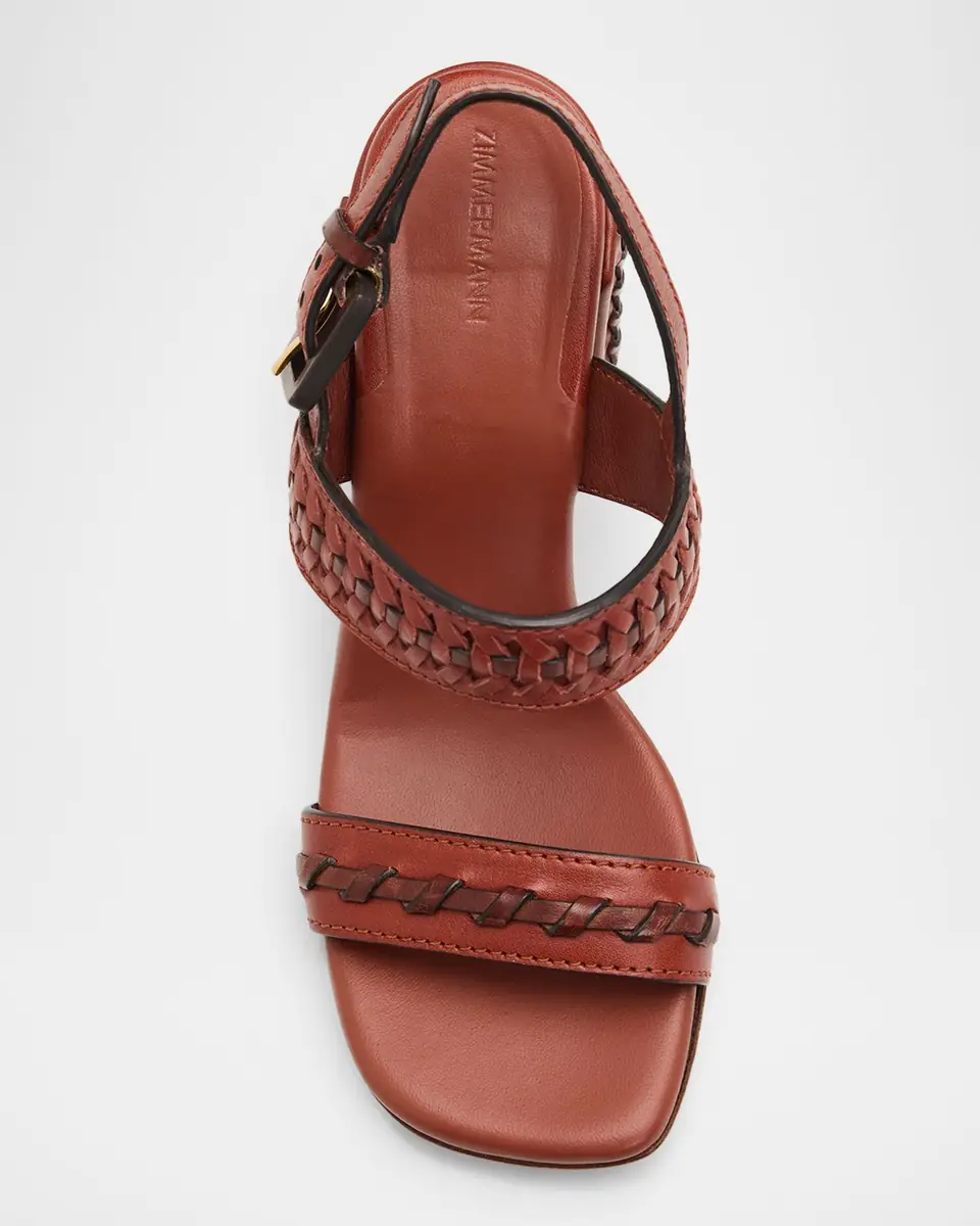 Zimmermann 85mm Alchemy Leather Block-Heel Sandals | Thumbnail 3 Zimmermann 85mm Alchemy Leather Block-Heel Sandals | Thumbnail 3