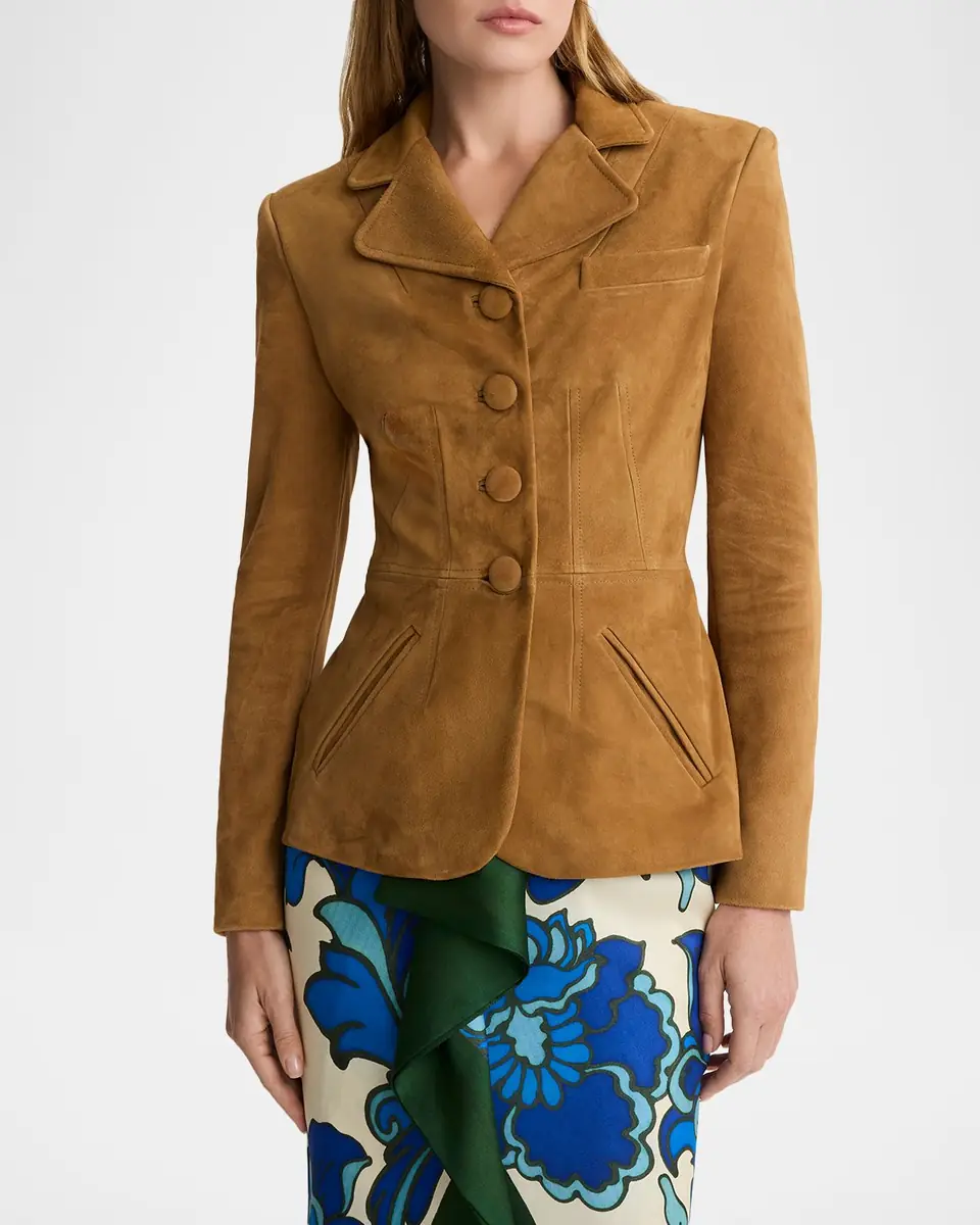 Smythe Shrunken Suede Single-Breasted Blazer | Thumbnail 3