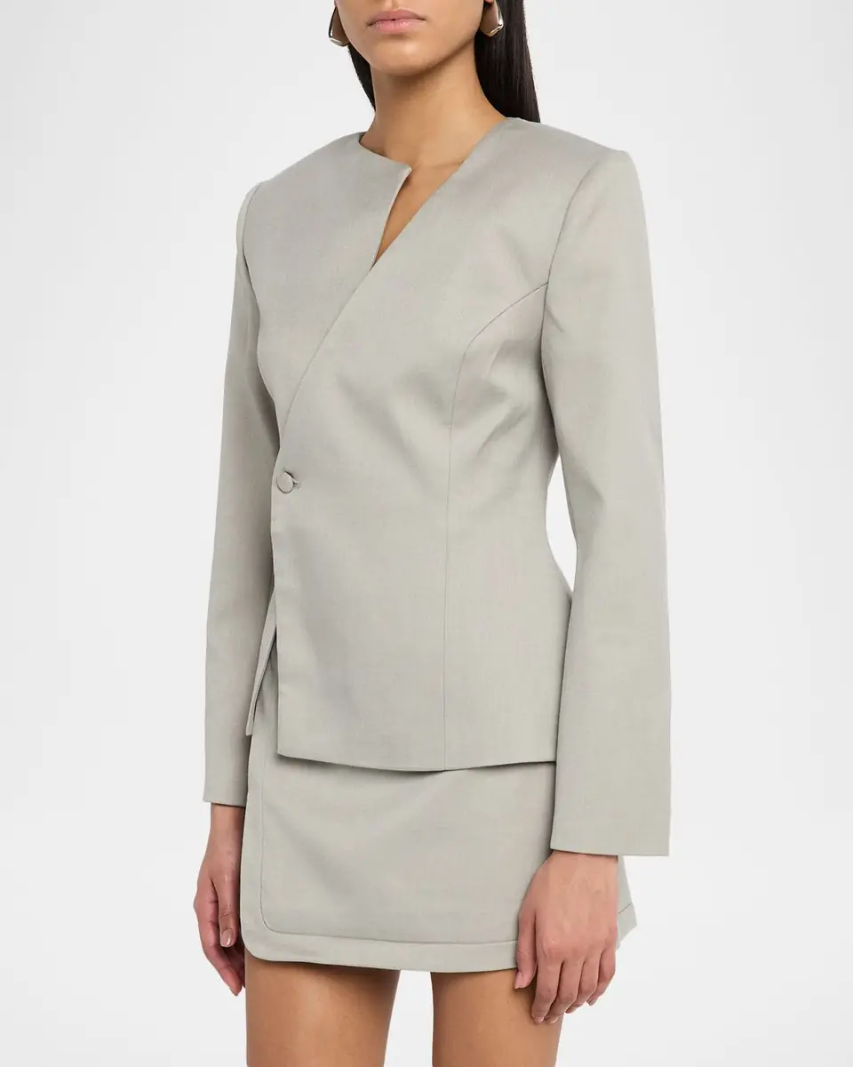 Et Ochs Andre Tailored Asymmetric Single-Button Jacket | Thumbnail 4