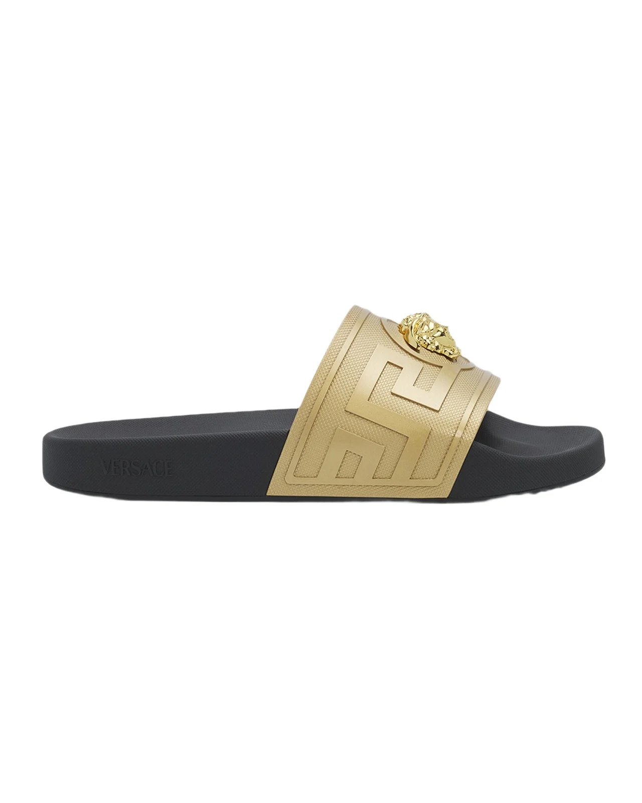 Men's La Medusa Greca Rubber Slides Men's La Medusa Greca Rubber Slides