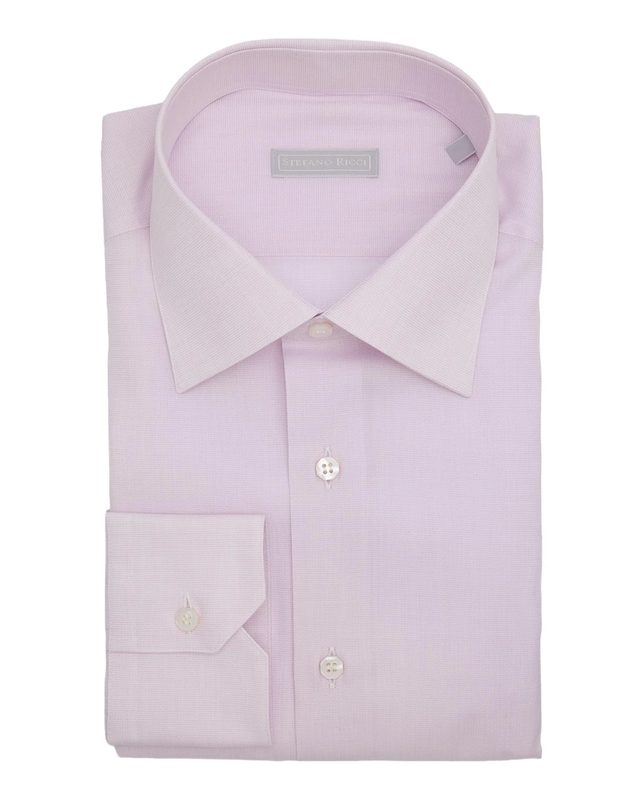 Stefano Ricci Men's Cotton Micro-Check Dress Shirt
