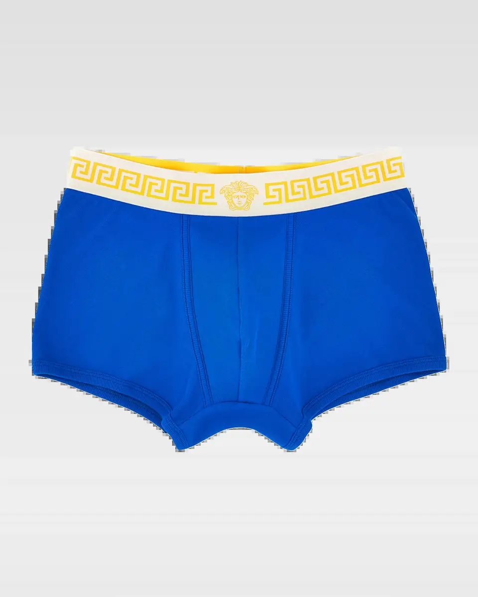 Versace Men's Medusa La Greca Boxer Briefs | Thumbnail 2 Versace Men's Medusa La Greca Boxer Briefs | Thumbnail 2