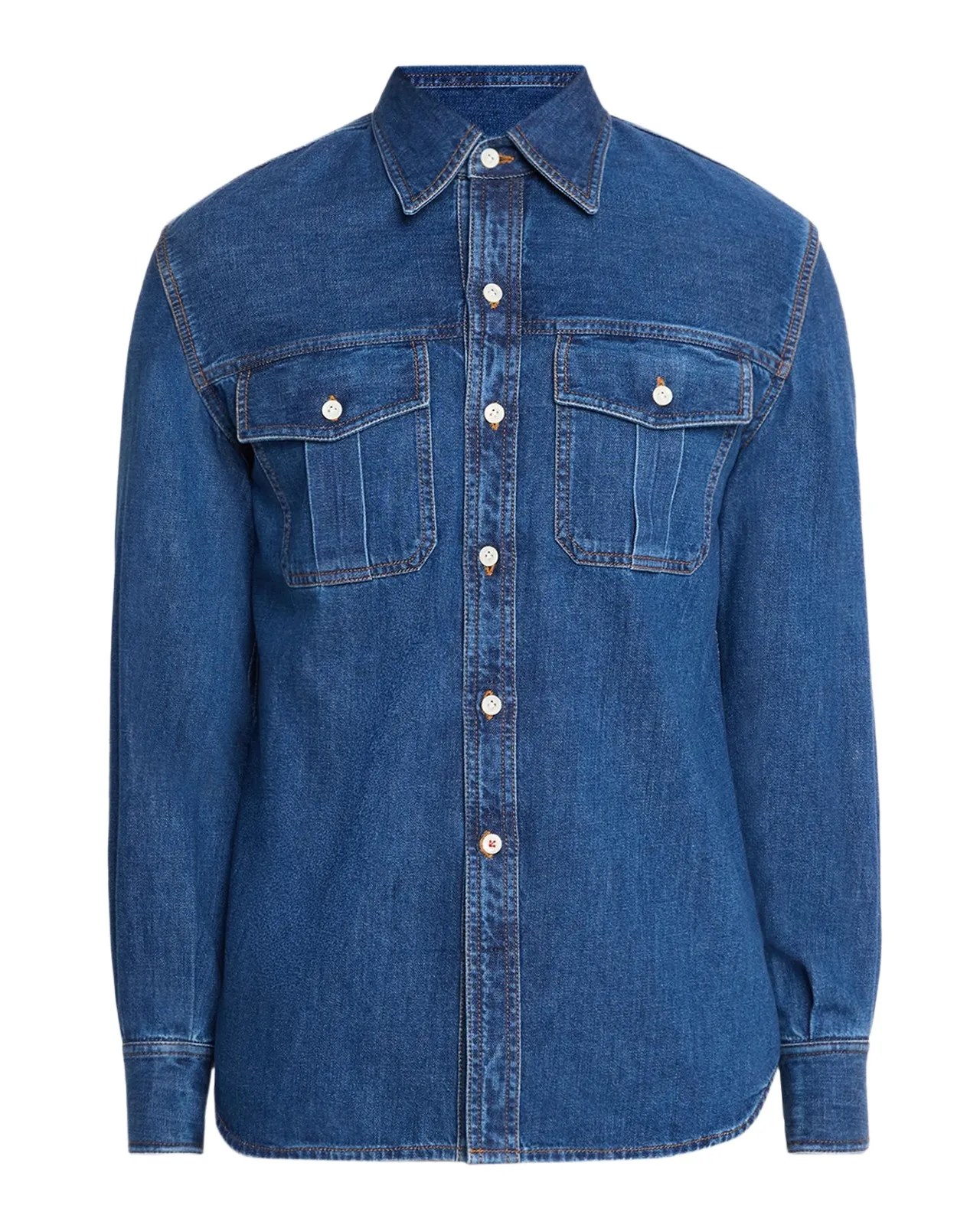 Men's Denim Button-Down Shirt Men's Denim Button-Down Shirt